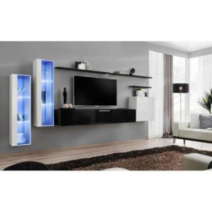 Paveikslėlis Sekcija Switch Glass+LED XI White/Black