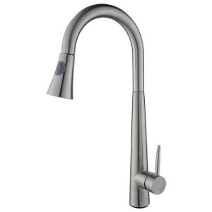 Paveikslėlis Tilos kriauklės maišytuvas su ištraukiamu purkštuku Inox