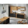 Virtuvė Modena 260cm juoda/ ąžuolo artisan paveikslėlis