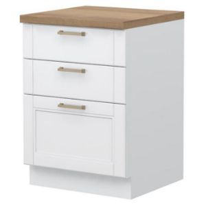 Virtuvės spintelė Tara R-60-3f/4 3s Standartinis baltas kilimėlis paveikslėlis