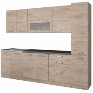 Rodyti išsamią informaciją apie Virtuvė Karolina Bordo ąžuolas 260 be stalviršio Virtuvė Karolina Bordo ąžuolas 260 be stalviršio paveikslėlis