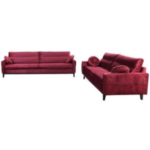 Paveikslėlis Komplektas Bellano 3/2/1 Burgundy Kromos 20 wenge mediena