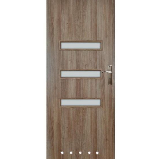Vidaus durys Centur 90 L Gintarinis ąžuolas/WC + ventiliacijos rankovės paveikslėlis