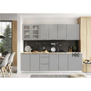 Paveikslėlis Virtuvės kilimėlis Zoya 260 Light Grey Mat Bb