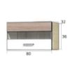 Virtuvės spintelė Econo 38G Sonoma/White/San Remo paveikslėlis
