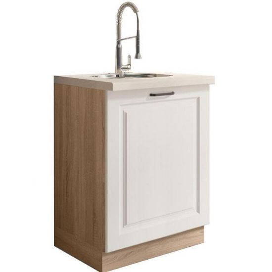 Spintelė Smart 11D Sonoma/White Mat Virtuvės spintelė Smart 11D Sonoma/White Mat paveikslėlis