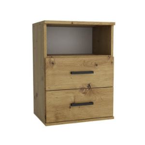 Paveikslėlis Naktinė spintelė Goda III 2S artisan/juoda rankena