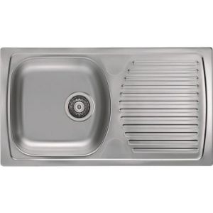 Basic 170 LEN 780x435 vieno dubens plieninė kriauklė paveikslėlis