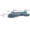 Dešiniojo Kampinė sofa Positano Ocean 18 paveikslėlis