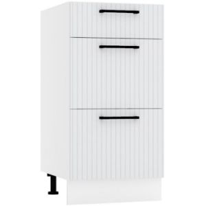 Paveikslėlis Virtuvės spintelė Kate d40s/3 šviesiai pilka matinė Paveikslėlis Virtuvės spintelė Kate d40s/3 šviesiai pilka matinė