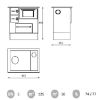 Viryklė Reguliari 46 Eco balta 8 kW liko paveikslėlis