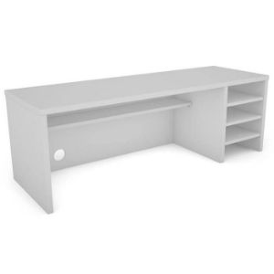 Rodyti išsamią informaciją apie Rašomojo stalo prailginimas Torino 119x39,5x40 White 642668 Rašomojo stalo prailginimas Torino 119x39,5x40 White 642668 paveikslėlis