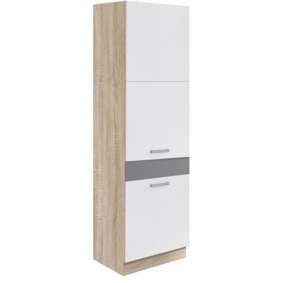 Virtuvės spintelė Global 21D Sonoma/White/Grey paveikslėlis