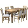 Oskaras 1+6 stalų ir kėdžių komplektas St874 Craft Gold Kr982 Monolith 85 paveikslėlis