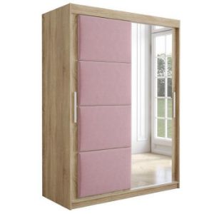 Paveikslėlis Spinta Tapi 150 Sonoma Oak/Pink