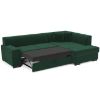 Dešiniojo Kampinė sofa Minos Riviera 38 su miegamąja funkcija paveikslėlis