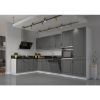 Virtuvės spintelė Stilo dustgrey/balta 40dk/210 2f paveikslėlis