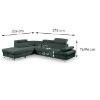 Kampinė sofa Flavo Loft 11 kairioji sofa-lova paveikslėlis