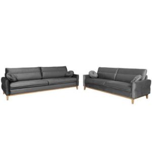 Paveikslėlis Komplektas Bellano 3/2/1 Grey Kronos 22 natūrali mediena