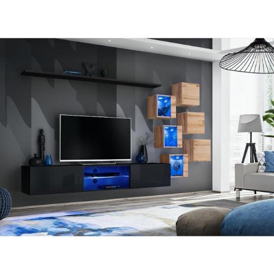 Vitrina Switch Xxi Black/Wotan paveikslėlis