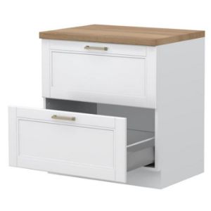 Paveikslėlis Virtuvės spintelė Tara R-80-2mbox/4 2s White Mat