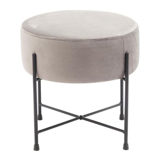 Pufas Bob Light Grey Velvet 12 paveikslėlis