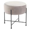 Pufas Bob Light Grey Velvet 12 paveikslėlis