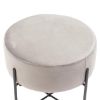 Pufas Bob Light Grey Velvet 12 paveikslėlis