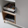 TV spintelė Joker 10 White/Graphite/Grey/Oak Lefkas paveikslėlis