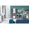 TV spintelė Joker 10 White/Graphite/Grey/Oak Lefkas paveikslėlis