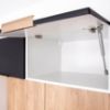 Virtuvės spintelė Denis d40sł 2133 pl 2fr juoda matinė/balta paveikslėlis