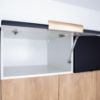 Virtuvės spintelė Denis d40sł 2133 pl 2fr juoda matinė/balta paveikslėlis