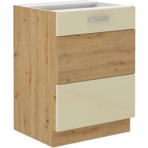 Paveikslėlis ARTISAN virtuvės spintelė kreminio blizgesio 60D 1F BB Paveikslėlis ARTISAN virtuvės spintelė kreminio blizgesio 60D 1F BB