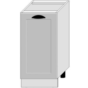 Paveikslėlis Virtuvės spintelė Adele D40 Pl Grey Mat/White