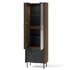 Vitrina Prestigo P3 1d1w2s Walnut War/San Seb/Czarn paveikslėlis