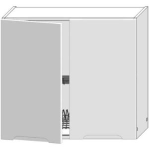 Paveikslėlis Virtuvės spintelė Zoya W80su Alu White Pea/White