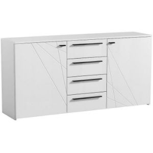 Paveikslėlis Ksanti 2d4s Balta/balta blizgi komoda 11008640