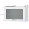 Virtuvės spintelė Evia v5-90-1ksp/4 pearl grey mat paveikslėlis