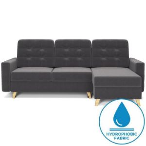 Paveikslėlis Vegas Fuego 166 Kampinė sofa su miego funkcija, natūralus medis, universalus