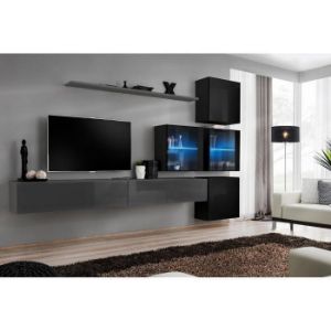 Paveikslėlis Sekcija Switch XIX stiklas + LED Grafitinė/juoda