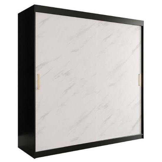 Spintelė Marble T 200 Black/Marble White paveikslėlis