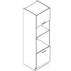 Virtuvės spintelė Bono D60pk Mv 2133 Pl White Alaska/White paveikslėlis