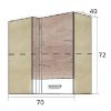 Virtuvės spintelė Econo 45G Sonoma/White/San Remo paveikslėlis