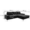Venera Kronos 07 Kampinė sofa dešinėje pusėje su miegamąja funkcija paveikslėlis