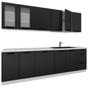 Rodyti išsamią informaciją apie Virtuvė Emily 260 juoda žirnių spalvos be stalviršio Virtuvė Emily 260 juoda žirnių spalvos be stalviršio paveikslėlis