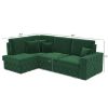 Kampinė sofa su miego funkcija Gusto Monolith 37 kairėje pusėje paveikslėlis
