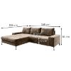 Dvigulė Kampinė sofa Venus Paros 03 kairioji sofa su miegamąja funkcija paveikslėlis