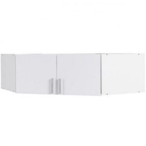 Paveikslėlis Kampinės spintos prailginimas Snow 06A 117 cm baltas blizgus/baltas AL