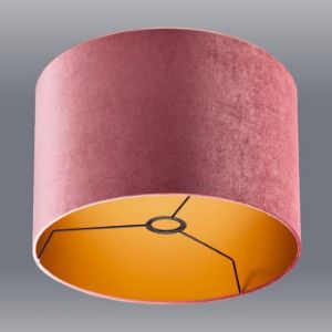 Paveikslėlis Šviestuvo gaubtas veliūras 9302 rožinis D38