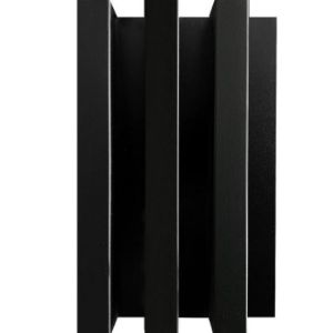 Paveikslėlis 3D MDF/HDF apdailos plokštė Juoda matinė 41x190x2750